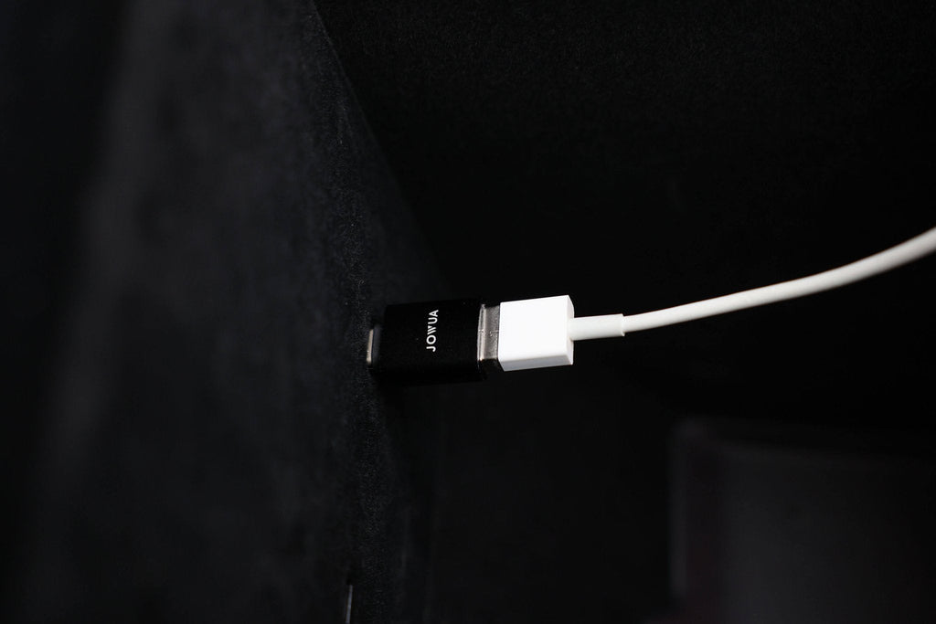 Apple Watch Tesla charging kit with compact metallic USB-C and USB-A converter adapters — view 5