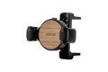 Universal air vent car mount for smartphones featuring black adjustable clamps and silicone roller grip