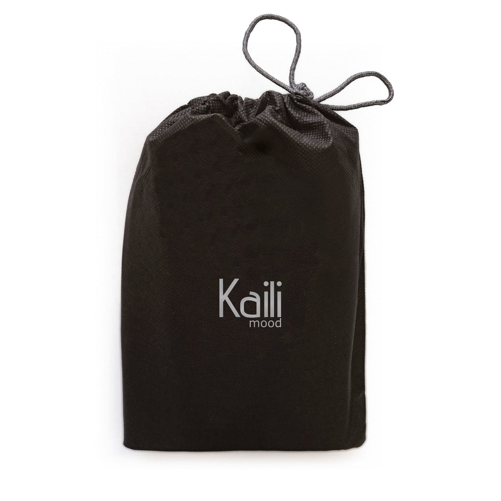 Dark brown genuine leather mini keychain pouch with zipper closure and polished nickel hardware. — view 5