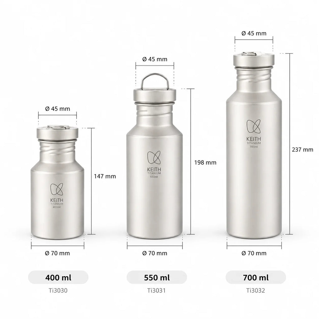 KEITH Titanium Sport Bottle with Sleeve-1