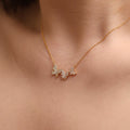 Triple Butterflies Necklace-1