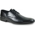 BRAVO Men's KING-1 faux leather dress oxford shoe with a plain pointy square toe design