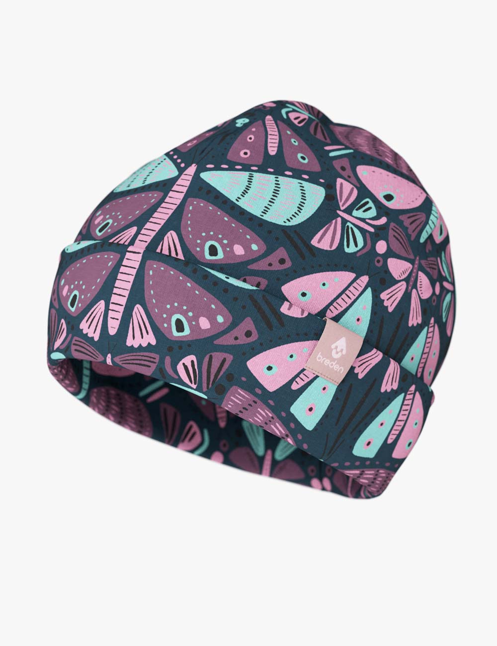 Klaus kids hat beanie in soft double cotton fabric covering the ears for outdoor wear