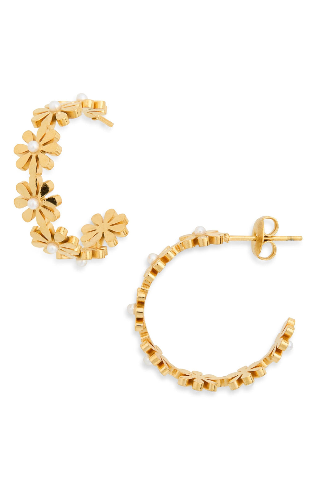 Daisy Hoop Earrings-0