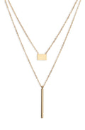 Double Strand Necklace - Gold-0