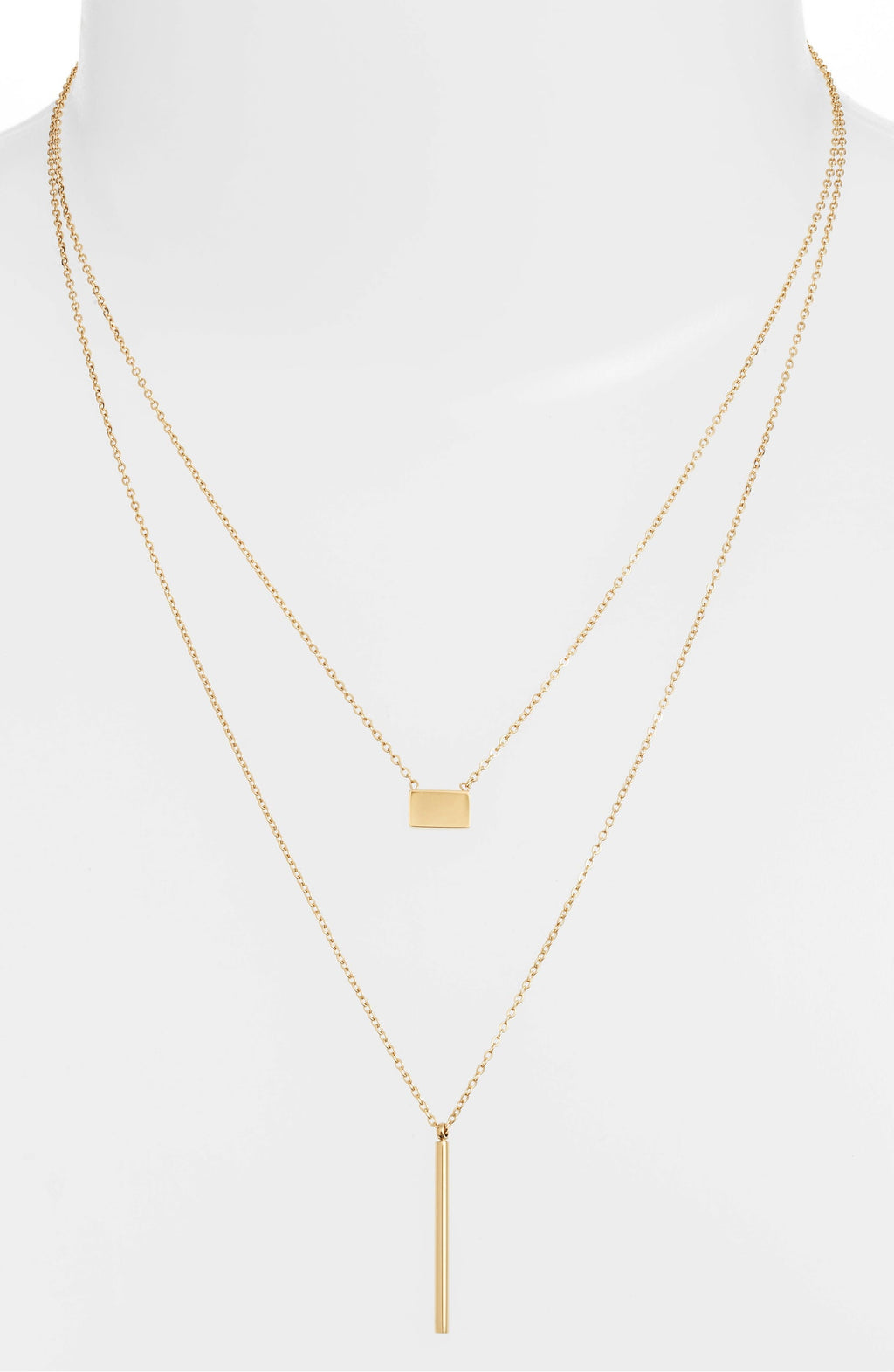 Double Strand Necklace - Gold-1