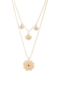 Flare Coin Charm Necklace-0