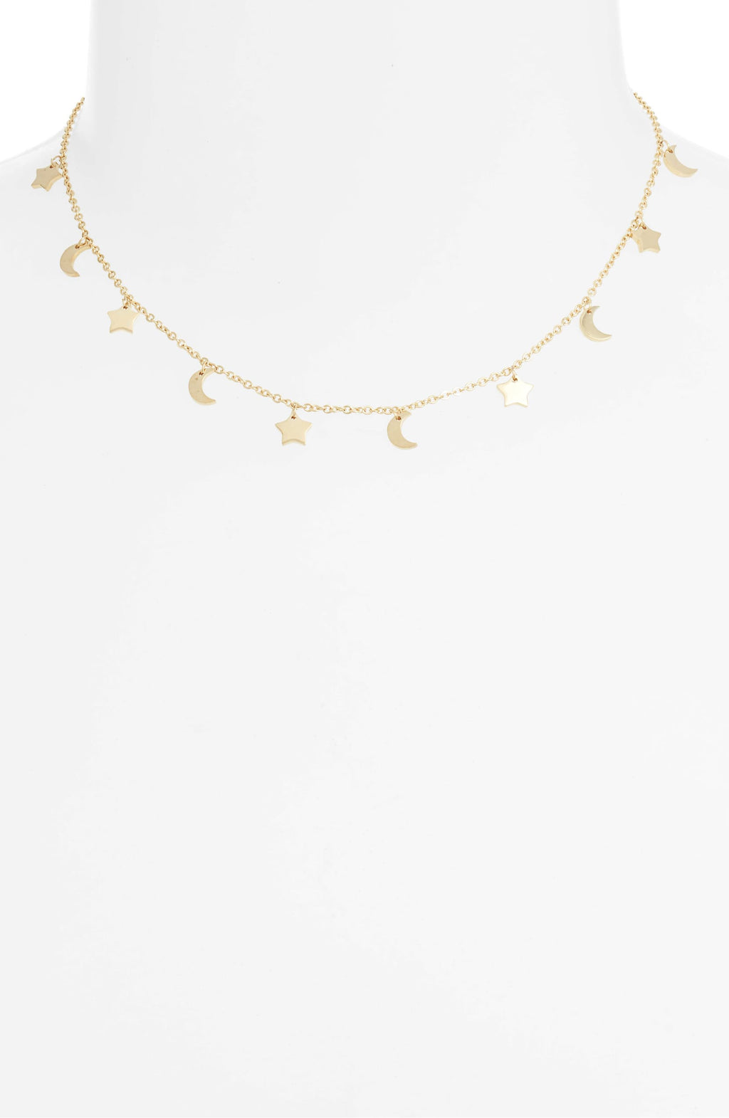 Sun Moon Stars Charm Necklace-1