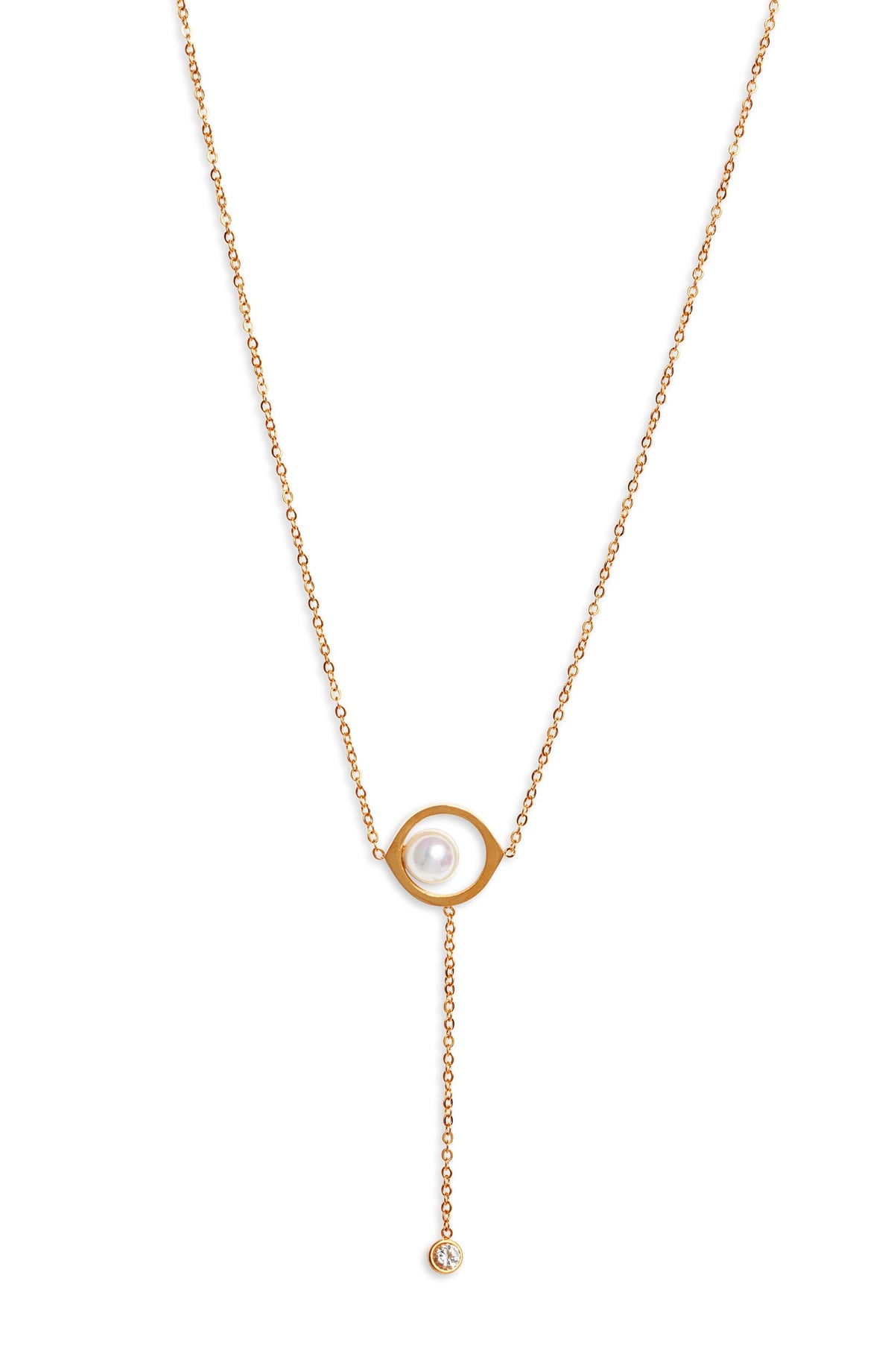 Pearl Drop Necklace-0