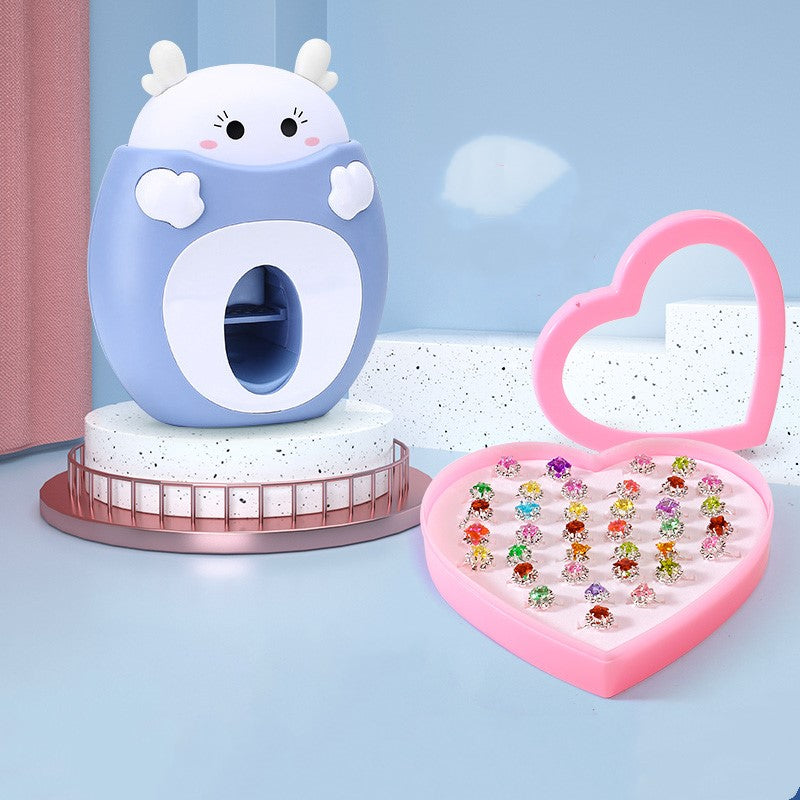 Kids colorful nail polish and manicure set with safe non-toxic tools for imaginative play