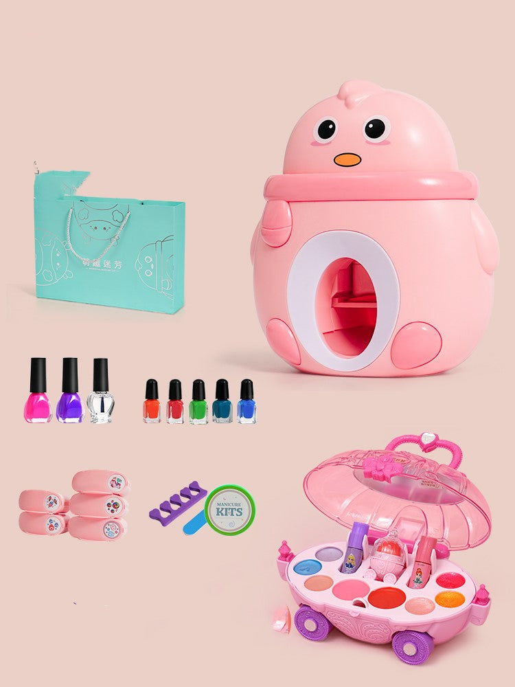 Kids colorful nail polish and manicure set with safe non-toxic tools for imaginative play — view 4