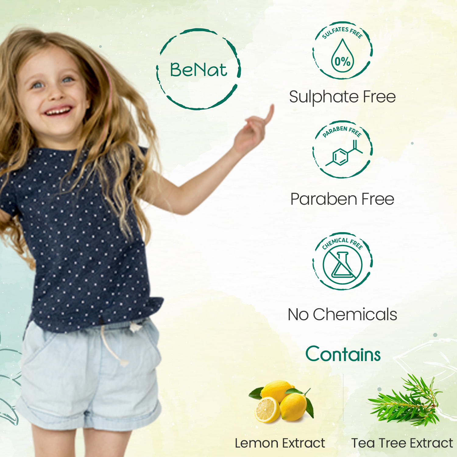 Natural deodorant stick for kids and teens in clean white packaging with essential oil ingredients — view 3