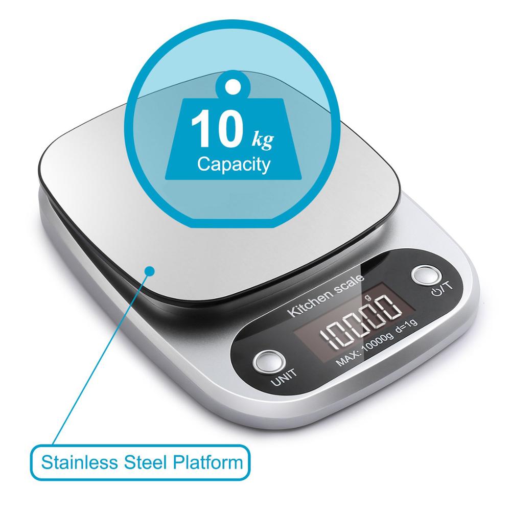 Sleek digital kitchen household food scale on a countertop for precise baking and cooking measurements — view 5