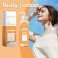 Kojic acid body lotion SPF 30+ in a sleek pump bottle for daily skin brightening