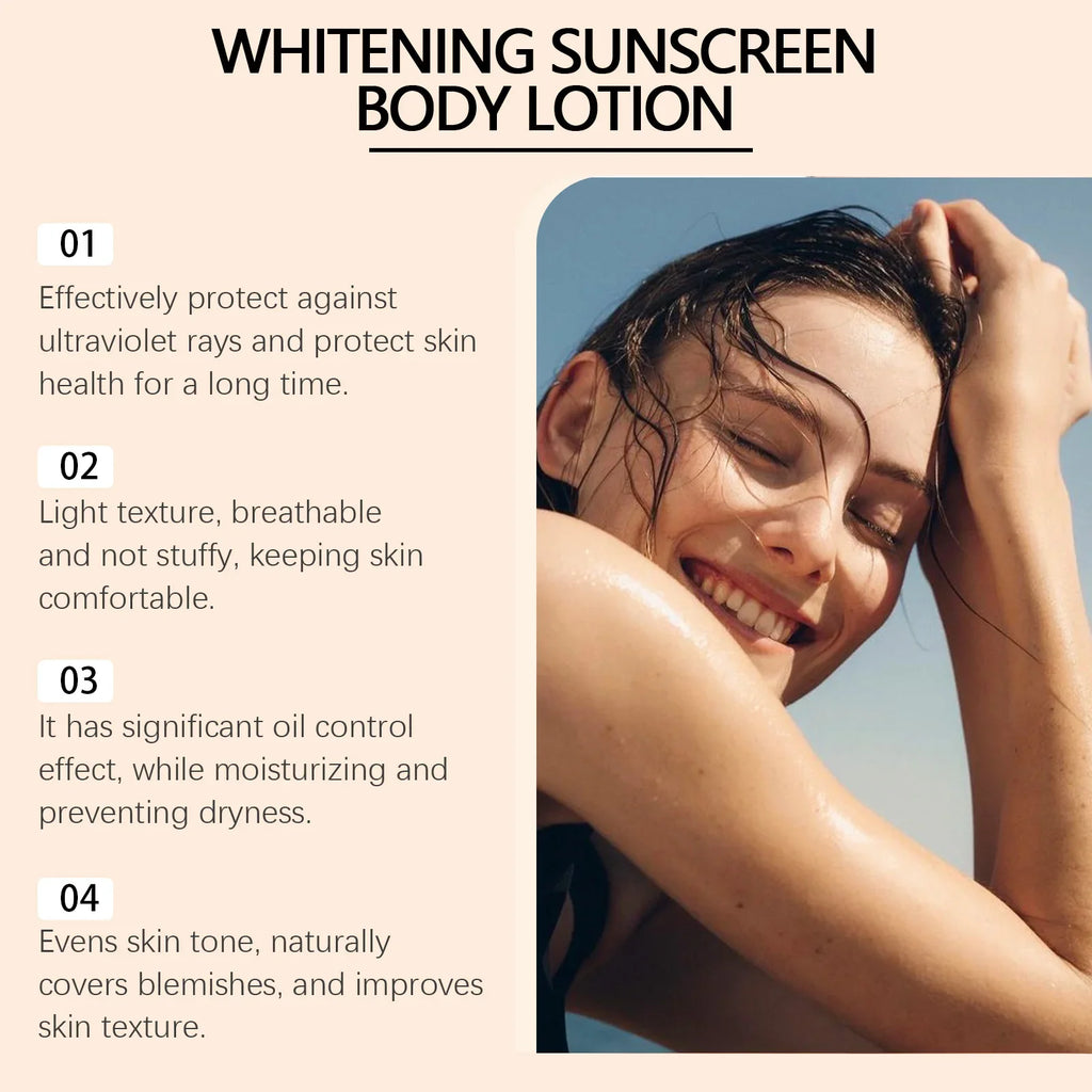 Kojic acid body lotion SPF 30+ in a sleek pump bottle for daily skin brightening — view 2
