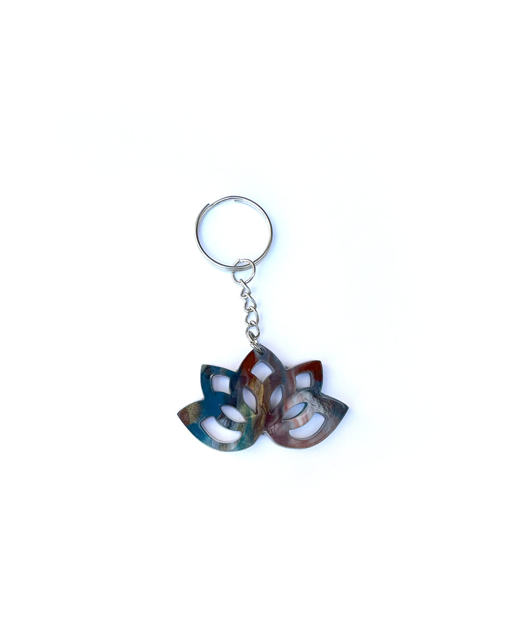 Llavero de loto multicolor-0