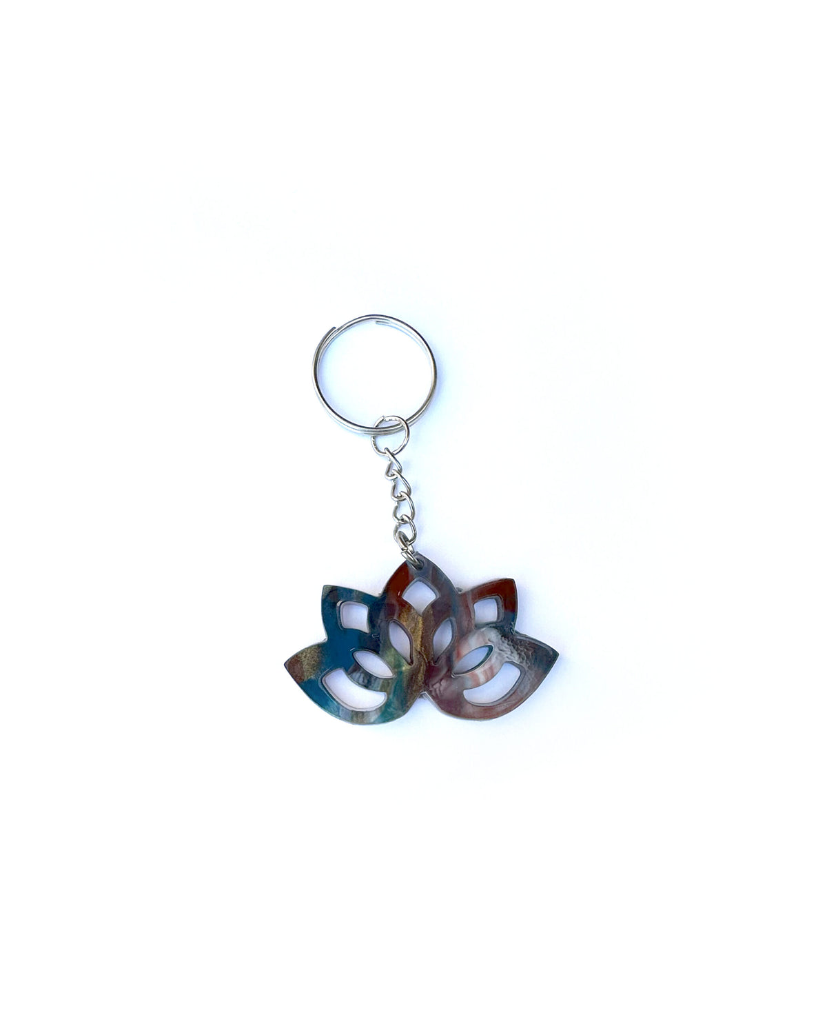 Llavero de loto multicolor-0