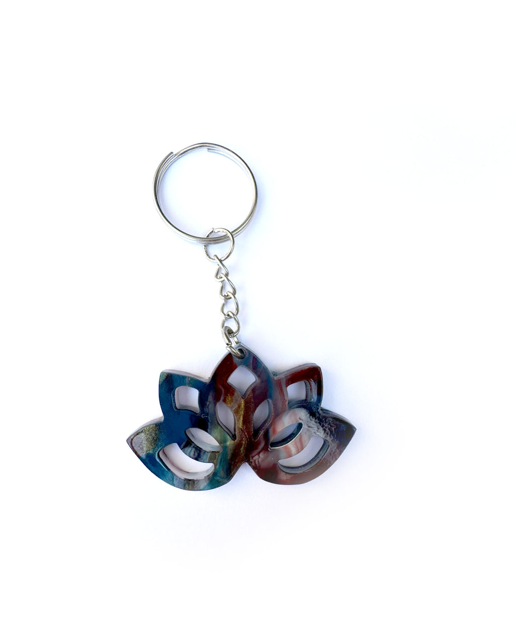 Llavero de loto multicolor-3