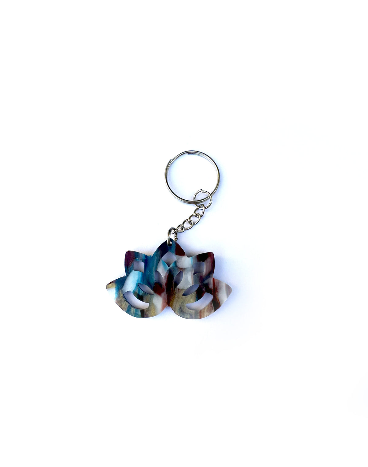 Llavero de loto multicolor-1