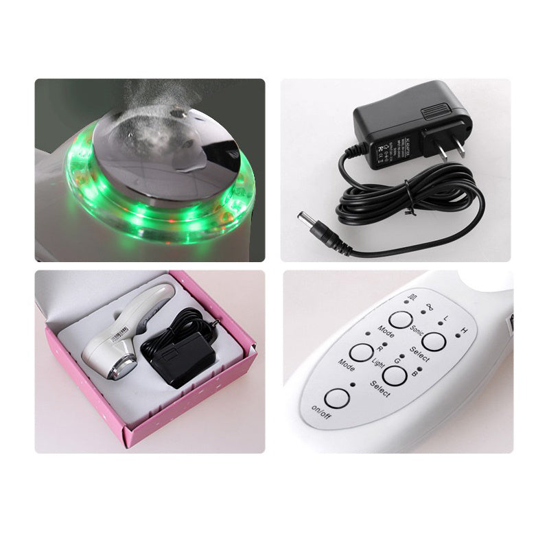 Advanced LED light therapy facial device for skin rejuvenation and deep cleansing treatments at home — view 3