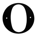 Wrought Iron House Letter O Large