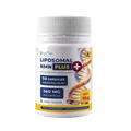 Nutriop Liposomal NMN PLUS+ NAD+ complex supplement bottle featuring 50 vegan capsules for cellular energy