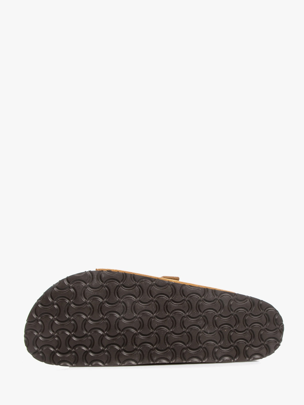 Men's brown genuine suede leather sandals with comfortable synthetic sole and textile inner. — view 4
