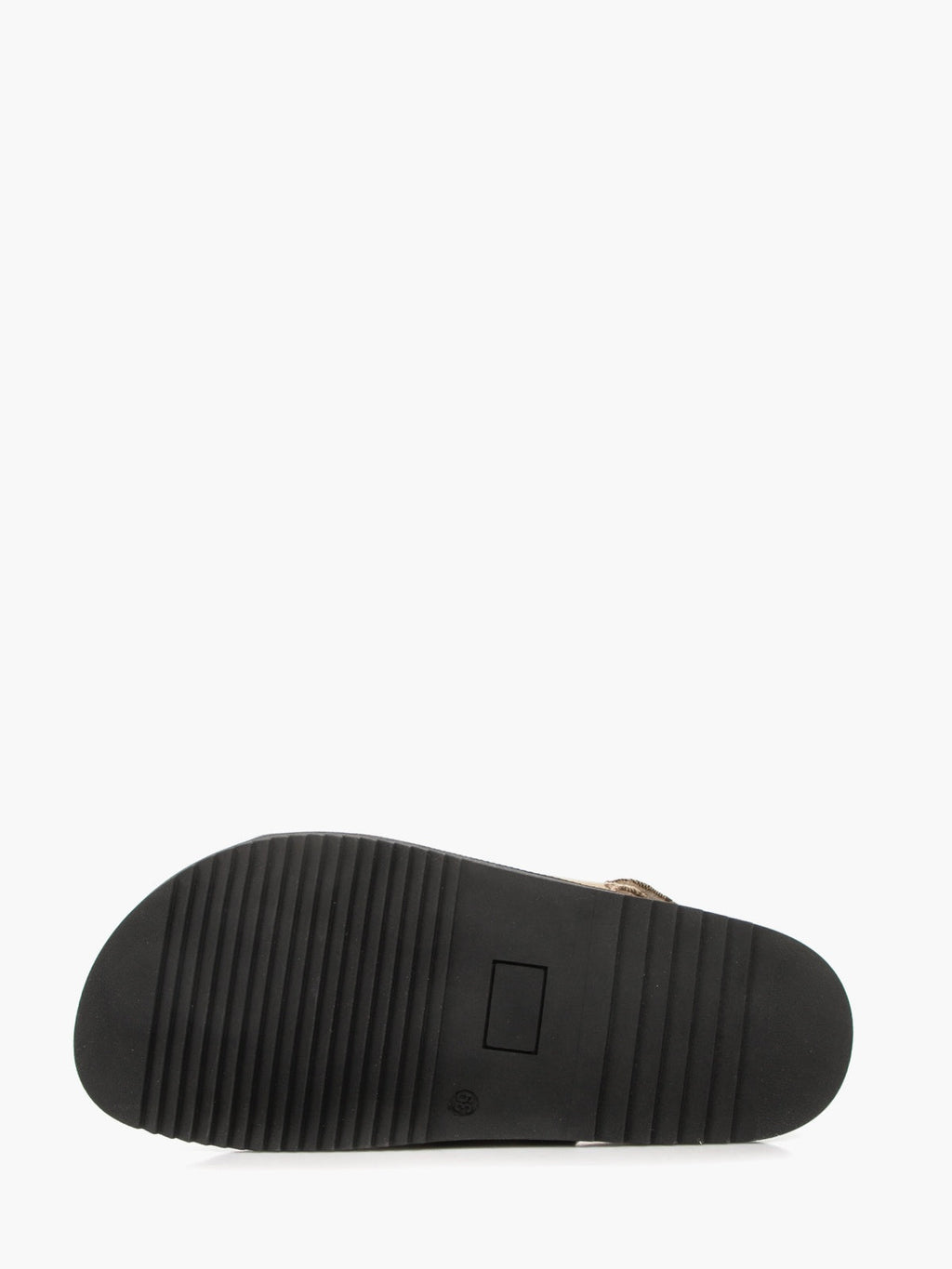 Women's brown textile casual summer sandals featuring a comfortable flat man-made fibre sole — view 4