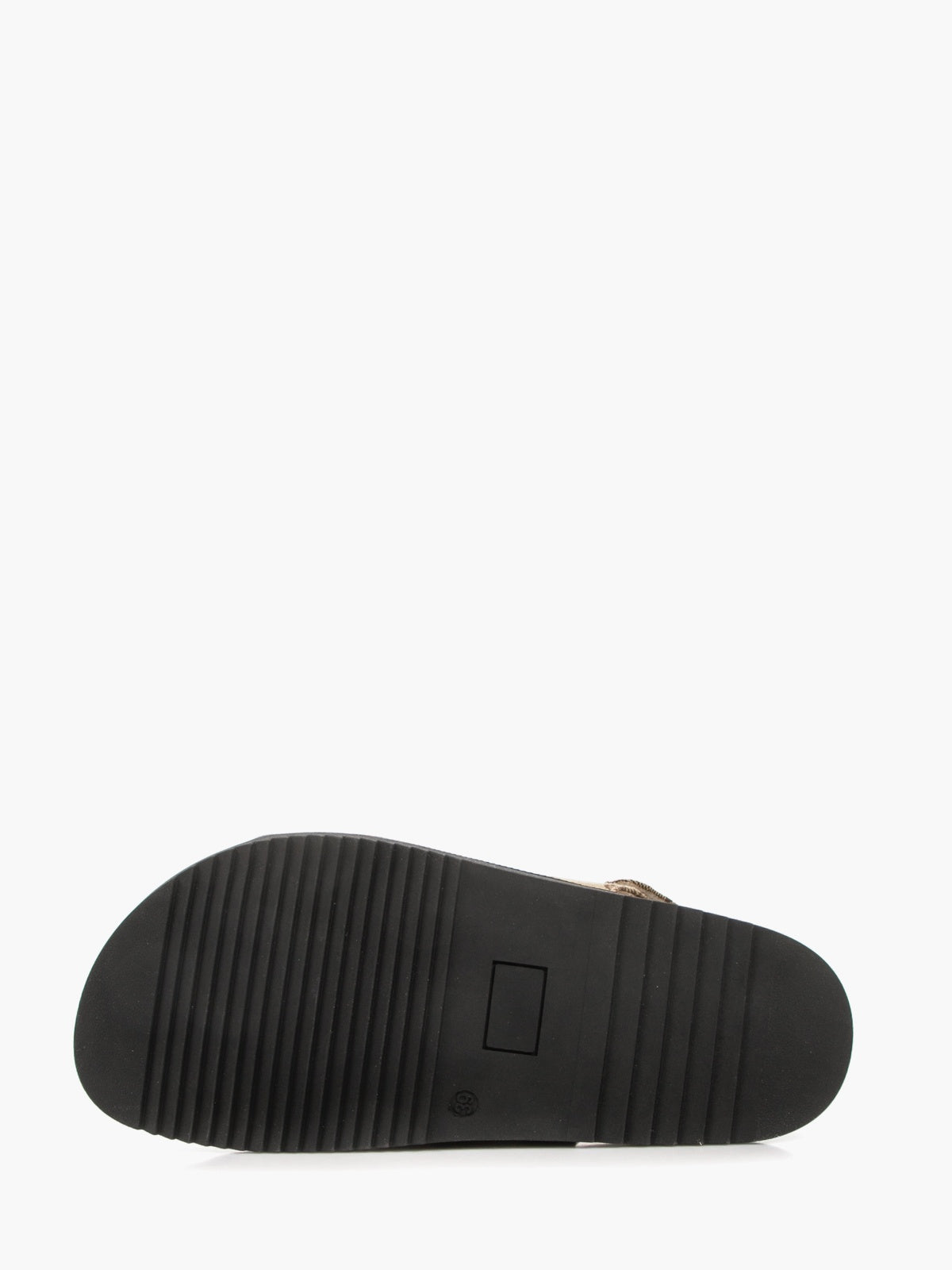 Women's brown textile casual summer sandals featuring a comfortable flat man-made fibre sole — view 4