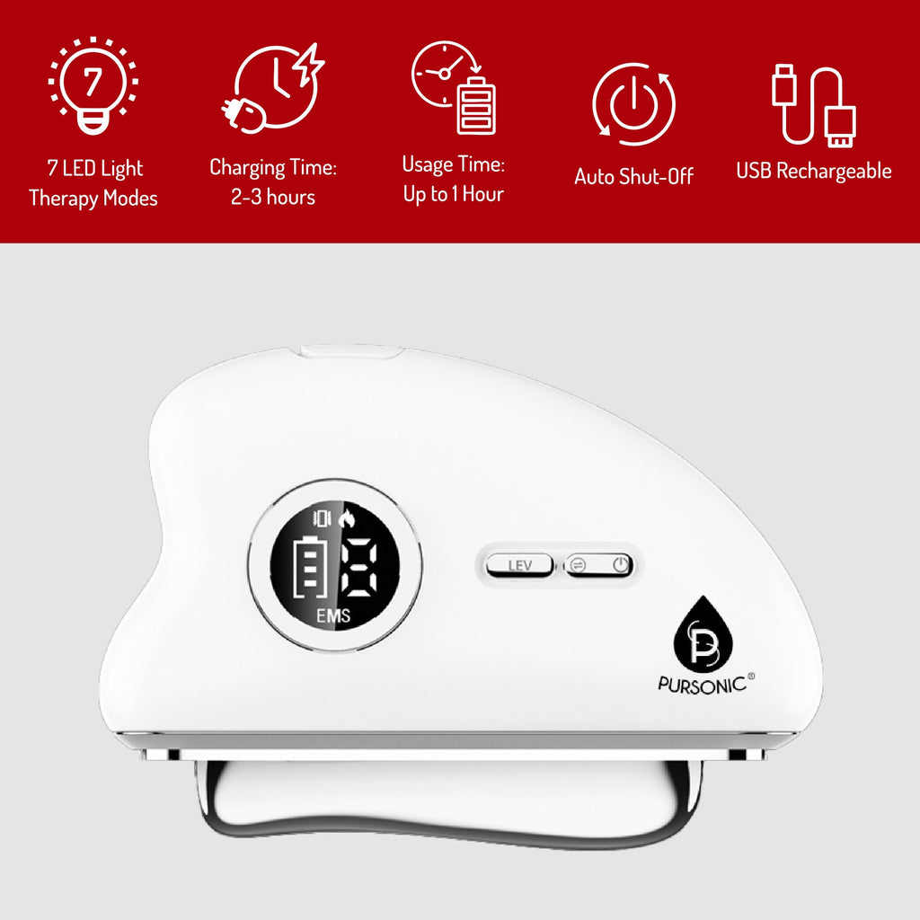 Pursonic LED light therapy rejuvenation bundle featuring an eye mask and facial sculpting wand. — view 2