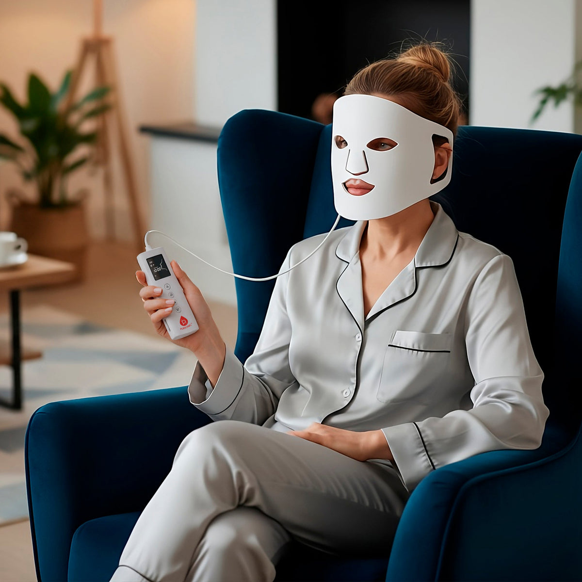 LED Light Therapy Mask with Smart Controller-2