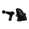 7-in-1 LED face mask and 3-speed massage gun wellness bundle with interchangeable massager attachments