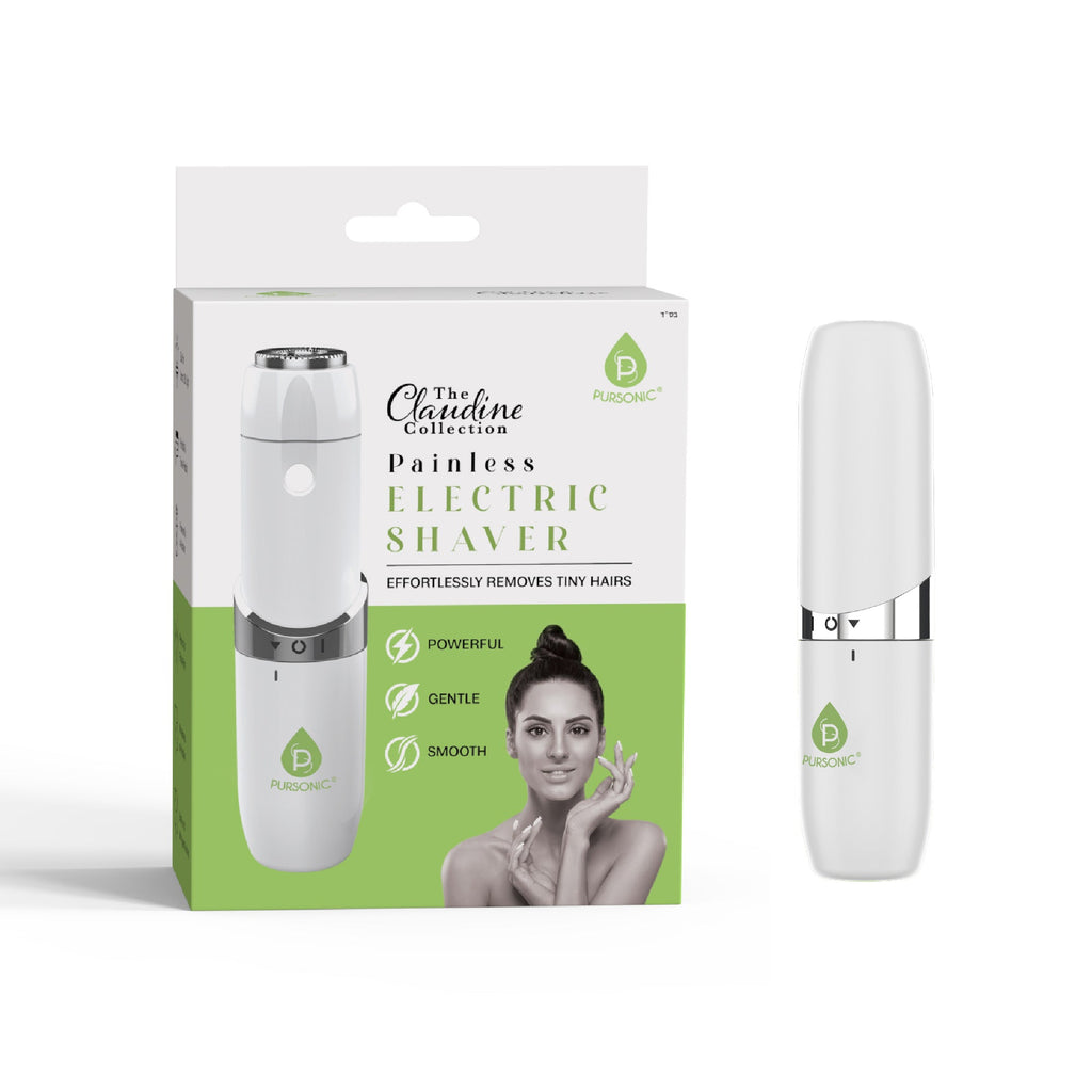 White Pursonic precision beauty duo electric facial shaver and eyebrow styling trimmer kit with comb attachments — view 5