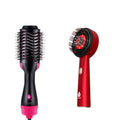 Ultimate hair care bundle featuring a black LED scalp therapy brush and volumizing hot air dryer