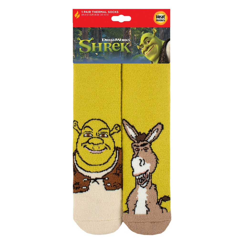Kids thermal Shrek patterned novelty socks with soft brushed inner lining for winter warmth — view 2