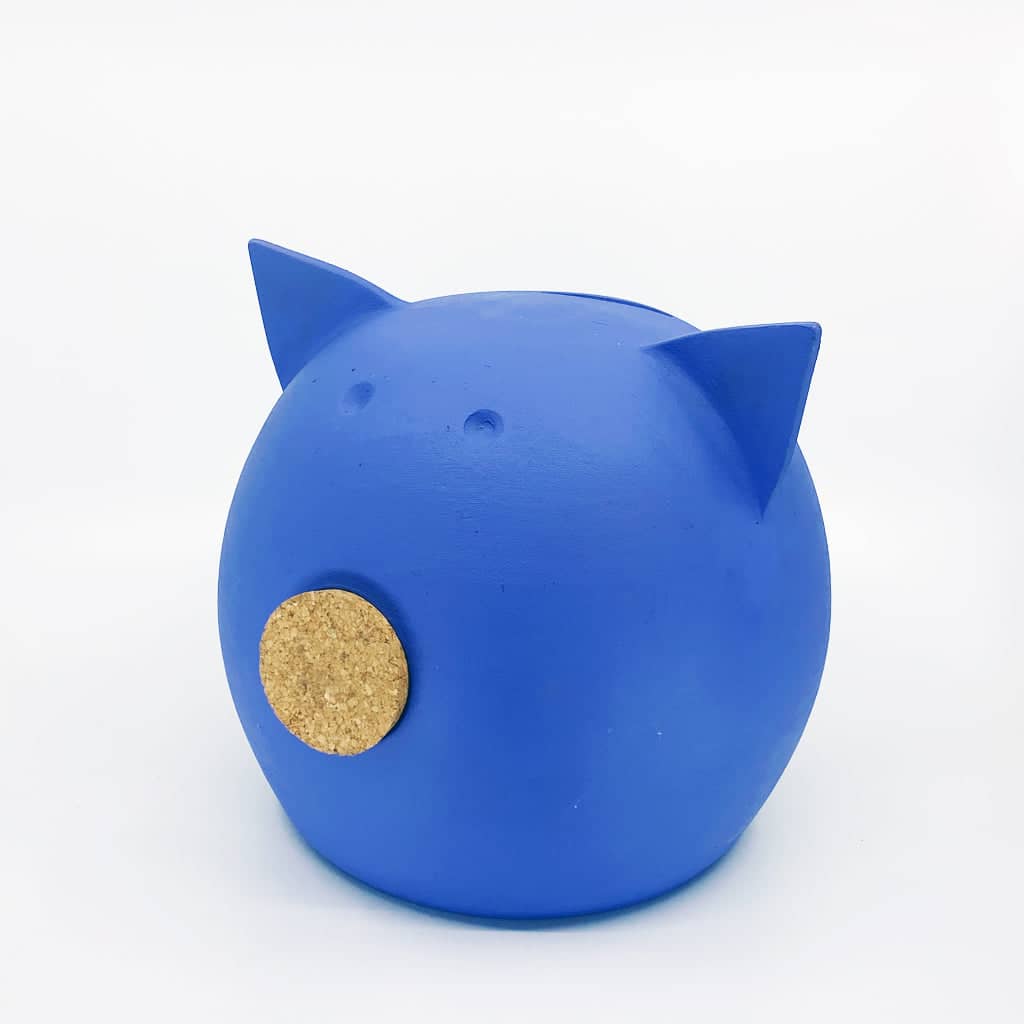 Handmade Ceramic Blackboard Piggy Bank - The Chalk Collection-38