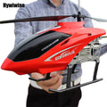 Large 80cm durable metal remote control helicopter aircraft with four channel controller for outdoor flying