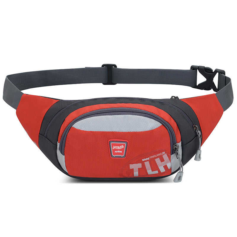 Large capacity water resistant multifunctional waist pack with adjustable strap and multiple zippered pockets — view 5