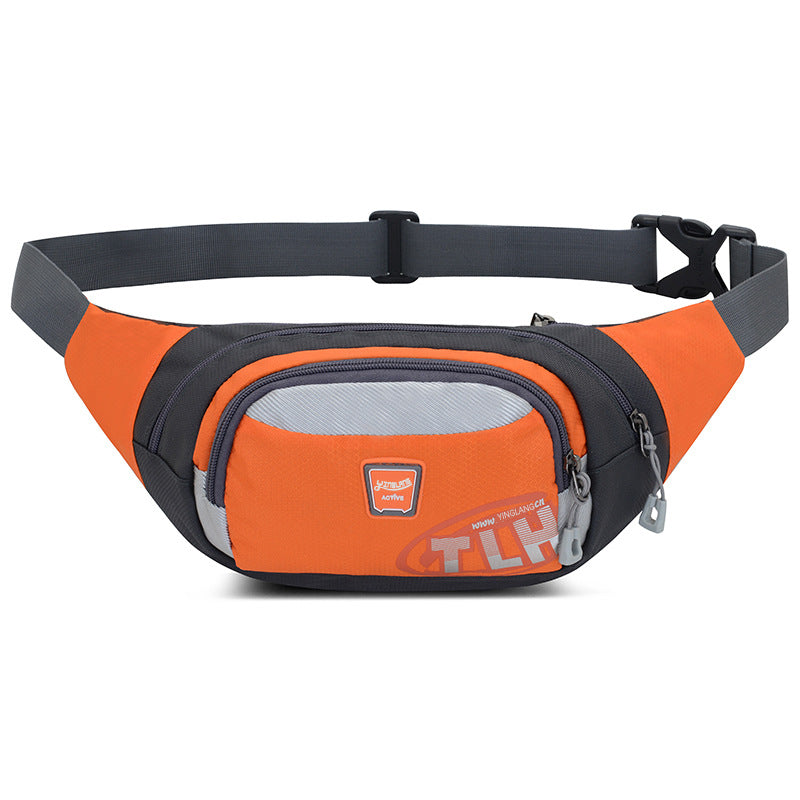 Large capacity water resistant multifunctional waist pack with adjustable strap and multiple zippered pockets — view 2