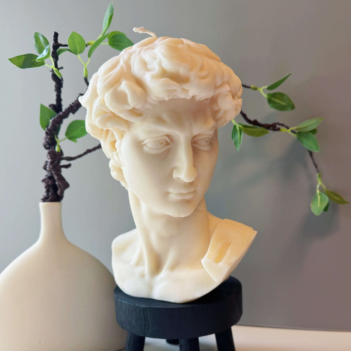 David Head Sculptural Candle | 11" Bust-2
