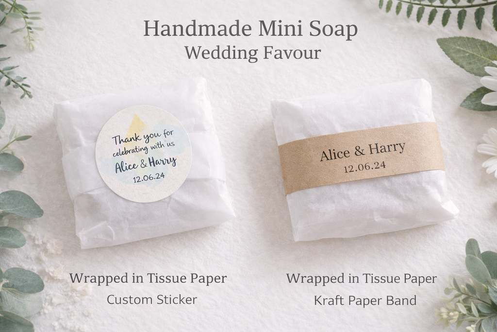 🌿 Personalised Mini Soap Wedding Favours (25 pieces)-2
