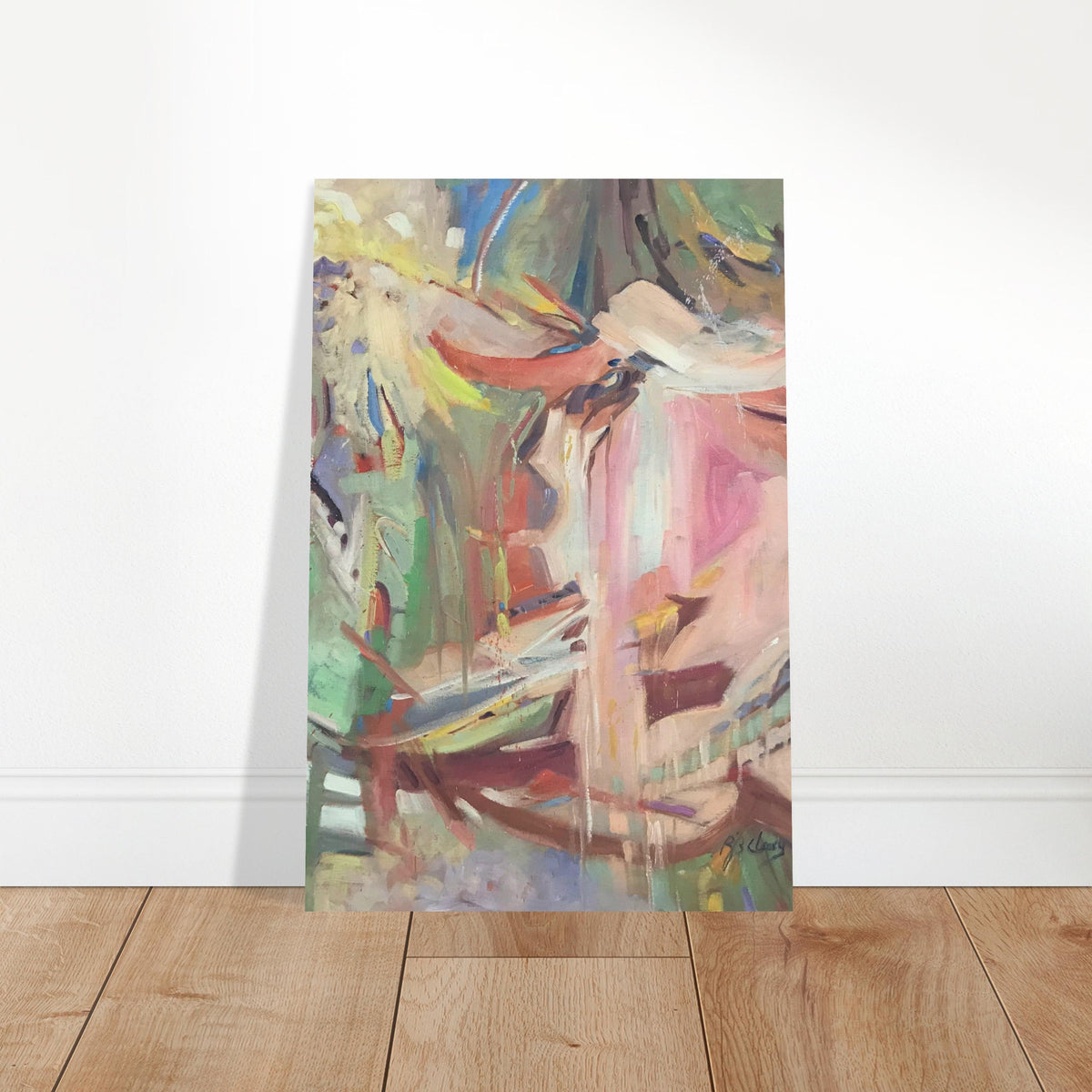 "All Seasons" Abstract I 12x18 Museum-Quality Matte Paper Poster I Original Artwork by American Artist Barbara Cleary-0