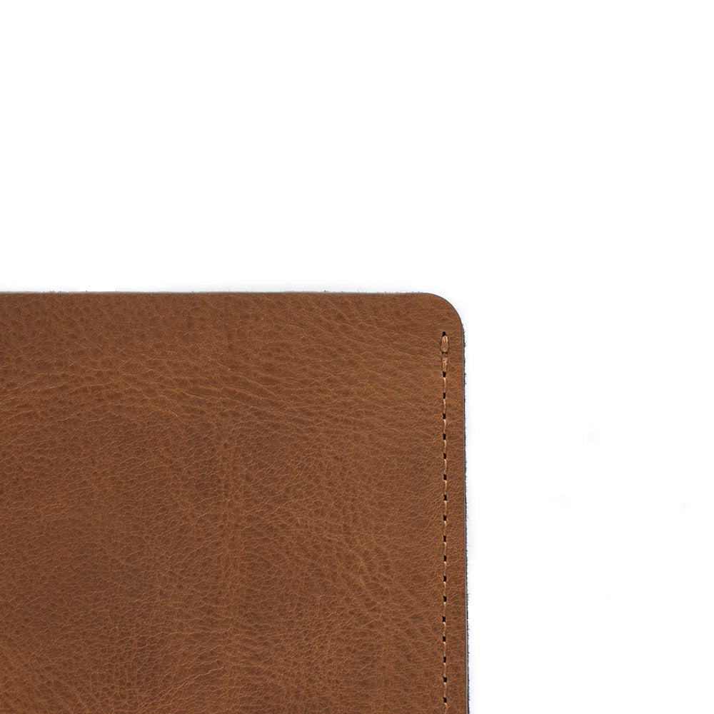 Leather Sleeve for MacBook with zipper pocket-2