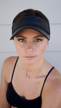 Leather Tennis Visor-0