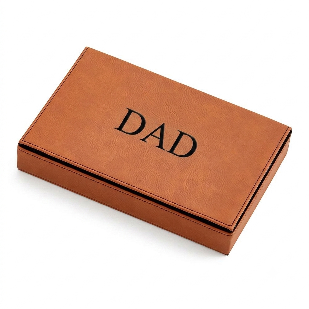 Caramel faux leatherette poker set case with two decks of playing cards and five dice — view 2