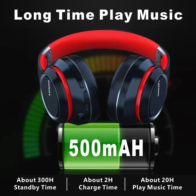 Bluetooth noise cancelling over-ear wireless headphones with foldable design and premium padded ear cushions — view 4