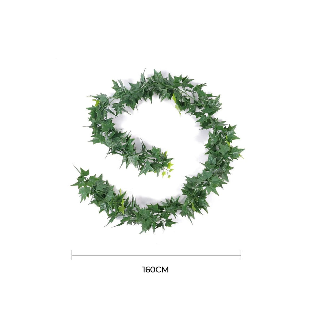 Lifelike Ivy Garland Artificial Hanging Plant 63in – UV Resistant (Interconnectable)-1