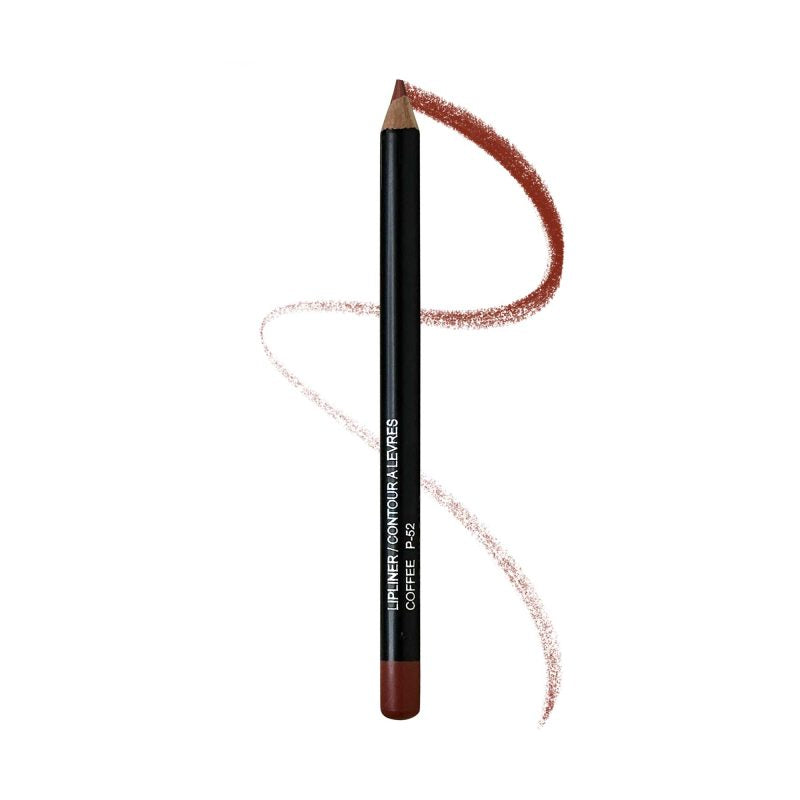 Coffee brown lip liner pencil with rich pigment and eco-friendly packaging — view 4