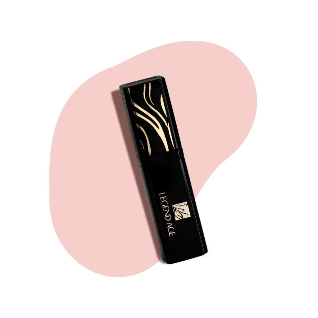 Legend Age 3-in-1 color-changing tinted lip balm and moisturizing mask in sleek black tube — view 3