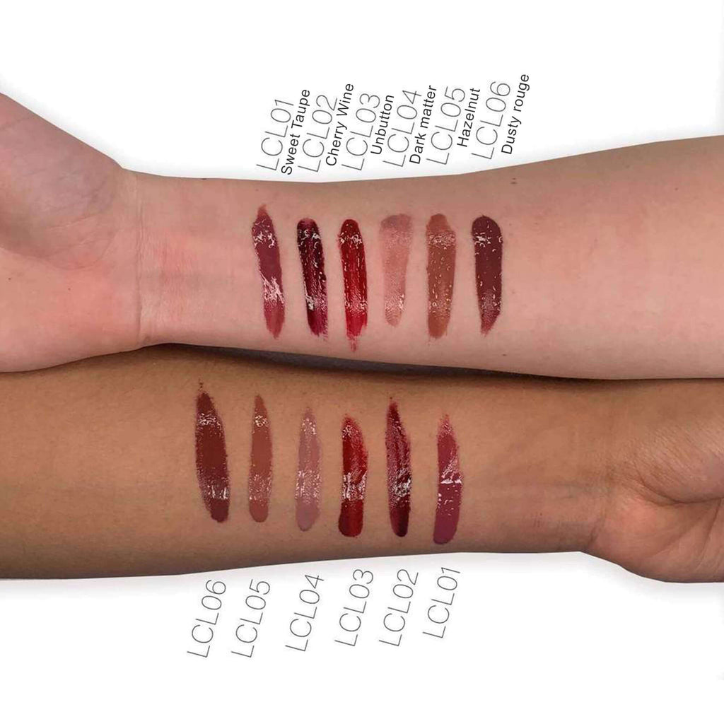 Cherry wine liquid cream lipstick in recyclable tube packaging showcasing a flawless velvety matte finish. — view 4